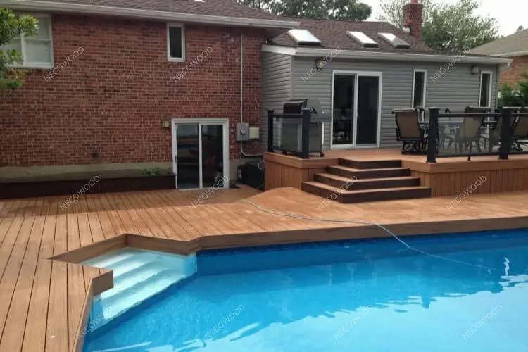 Necowood julkaisee 2025 oppaan uima-altaan WPC-terassille