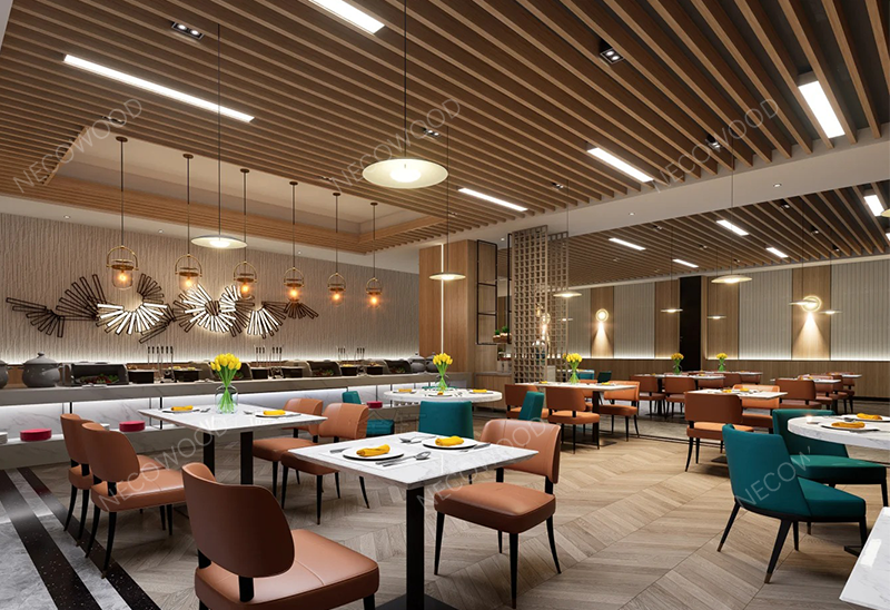 Necowood lanseeraa ensiluokkaiset WPC-katto- ja WPC-seinäpaneelit maailmanlaajuisiin asuin- ja liikerakentamiseen