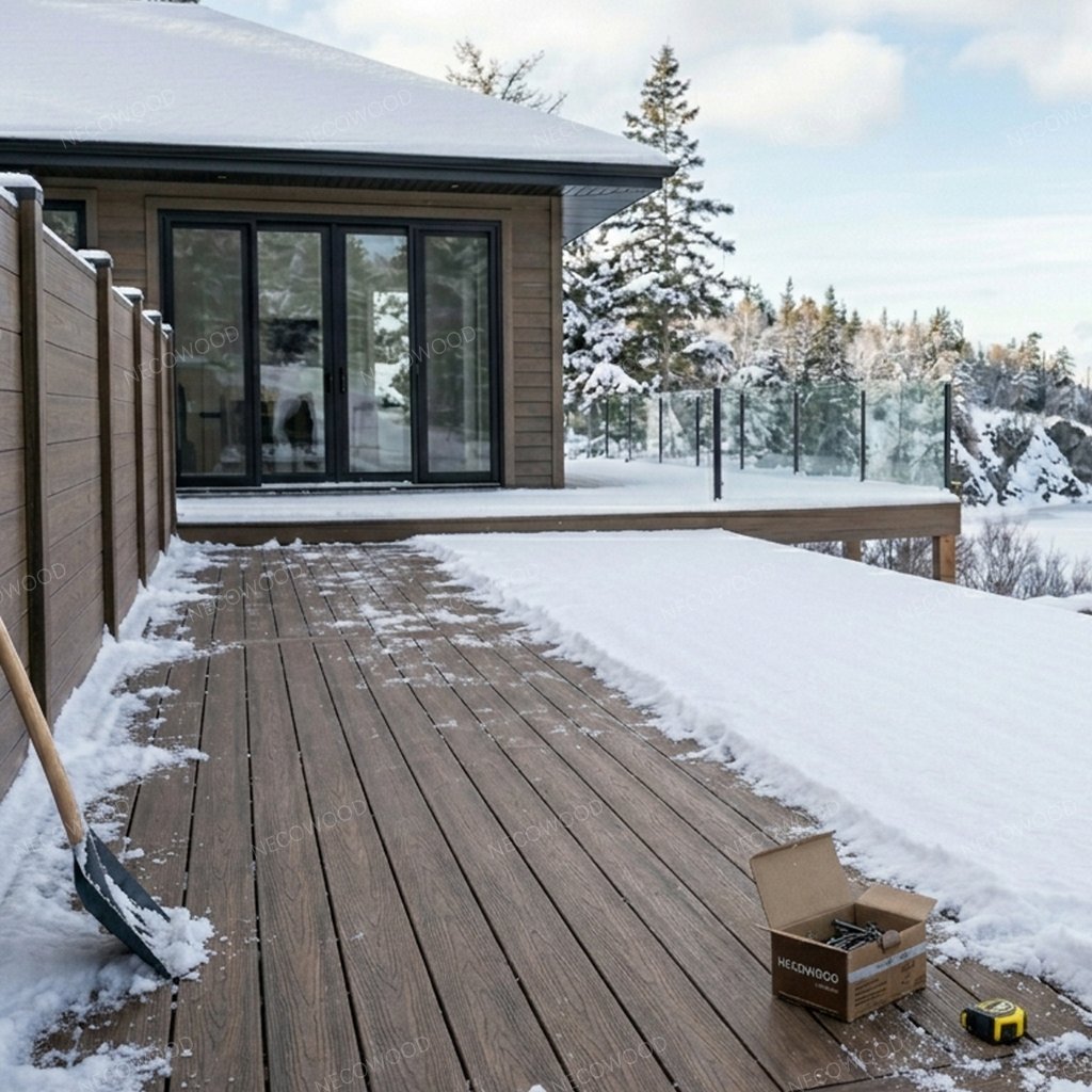 Kovempi kuin hirvi: NECOWOODin -35 °C:ssa testatut WPC-levyt laskeutuvat Kanadaan