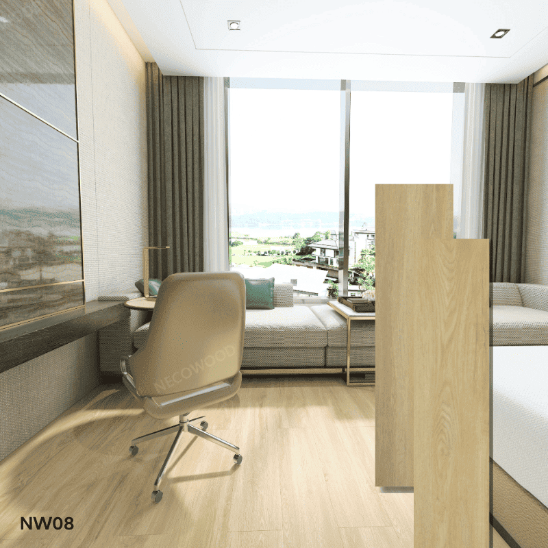 4/5/6 mm paksuus Naturelle napsauta vinyylilattiat