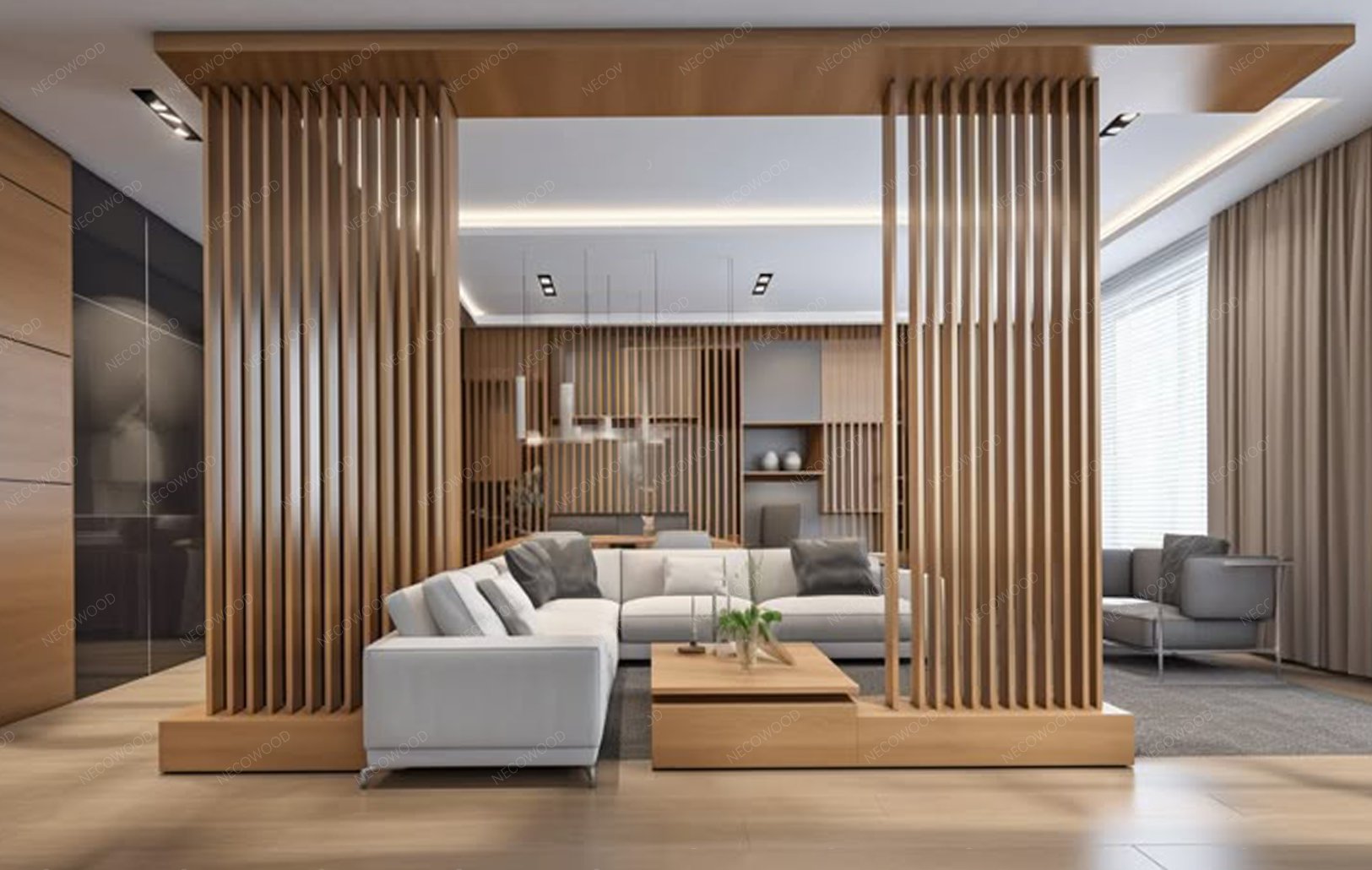 Da Nang Beachfront Resort WPC Baffle Ceiling