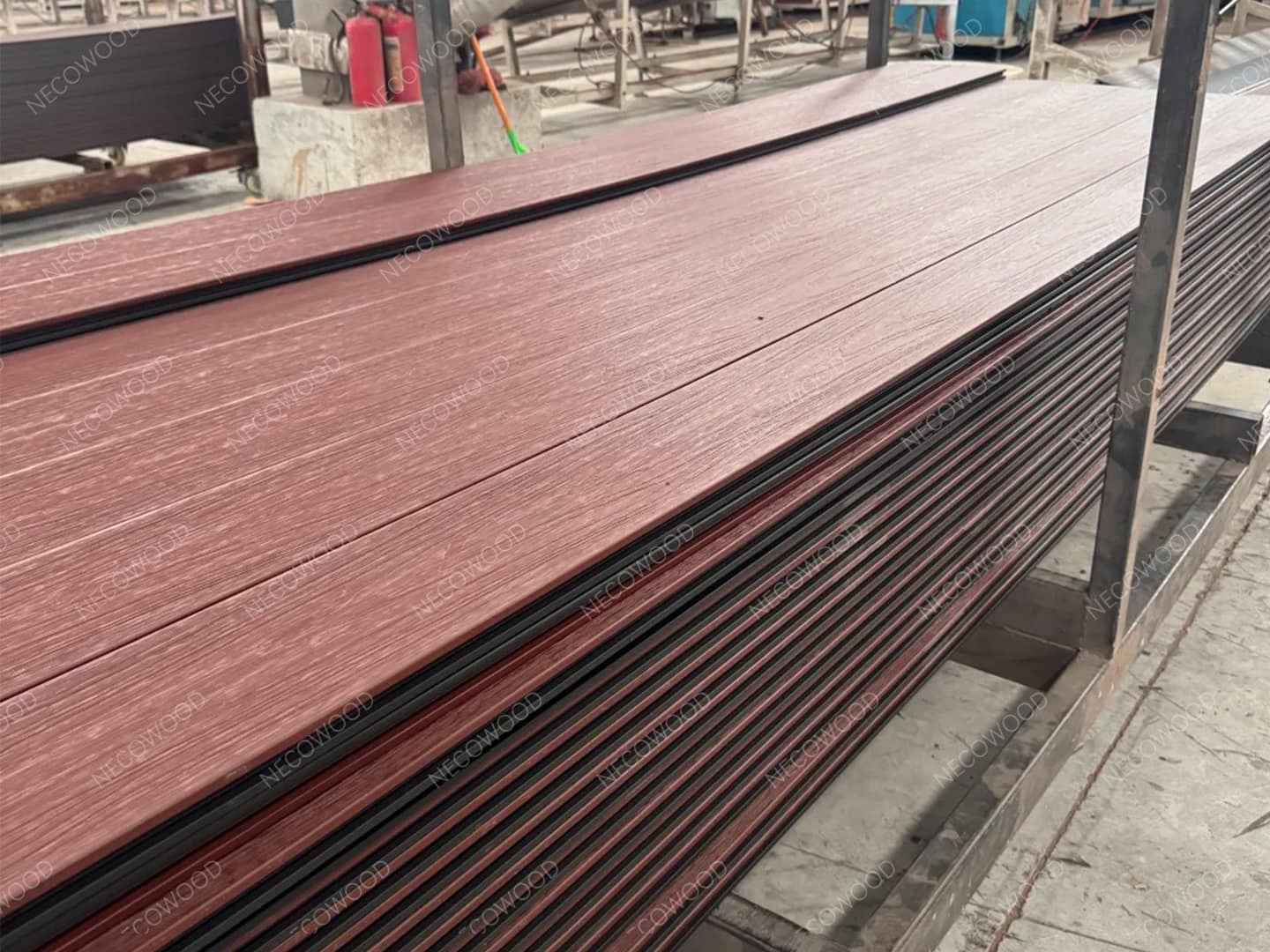 Necowood WPC manufacturing facility and production lines
